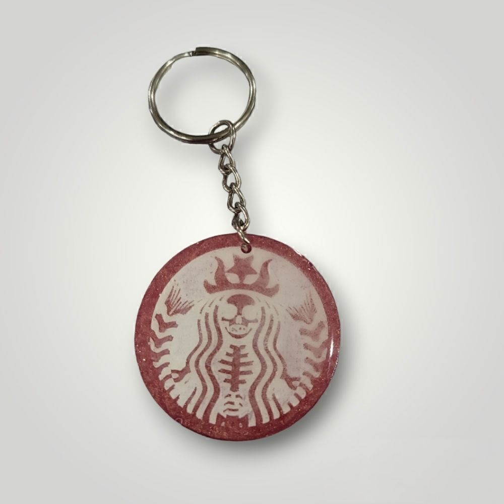 Starbucks Skelton Coffee keychain (Z212)
